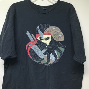 Samurai Pirate Black T shirt XXXL